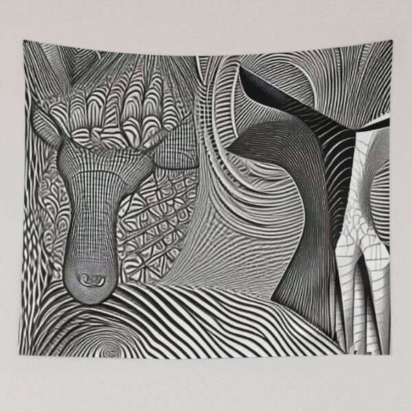 Item preview, Okapi in camouflage designed and sold by George Hutton Hunter.