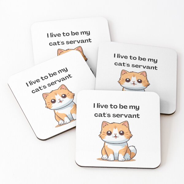 Item preview, cat servant designed and sold by not-perfect-mom.