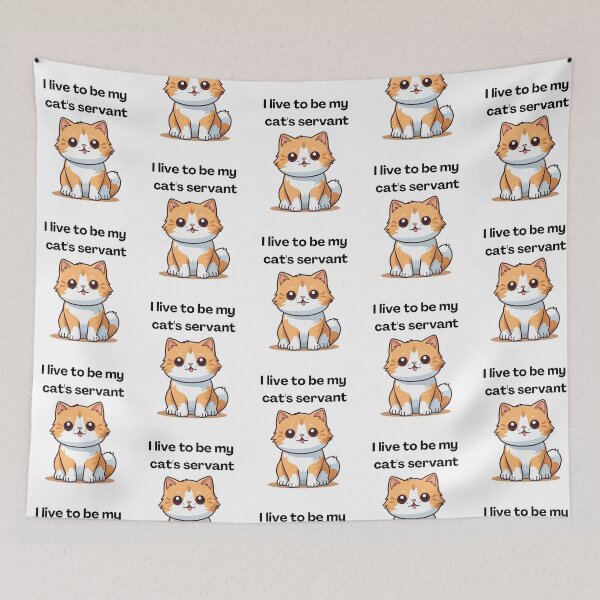 Item preview, cat servant designed and sold by not-perfect-mom.
