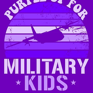 Imagen de la obra Purple Up For Military Kids C-130 Hercules Kids Purple Up Gear de DynamicDesign