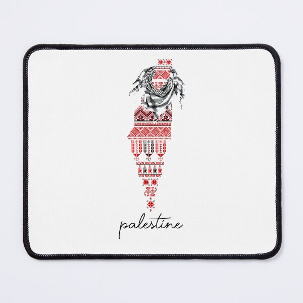 Item preview, Map of Palestine embroidery design designed and sold by Creativityyzone.