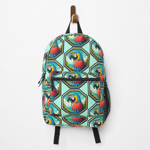 Item preview, Tropical Macaw Endangered Parrot Fantasy Bird Blue Red Yellow 2 designed and sold by CoffeeIsATrip.