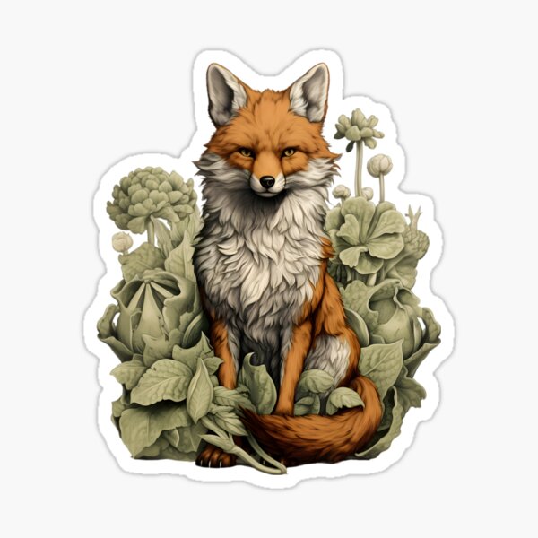 Item preview, Forest Fox #5 - Vintage Farmhouse Fox Collection designed and sold by RuralChicbyO.