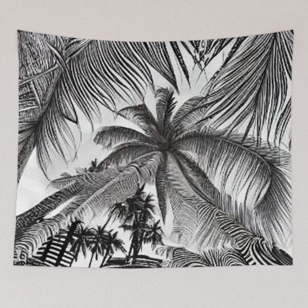 Item preview, Zebra hiding under Palms designed and sold by George Hutton Hunter.