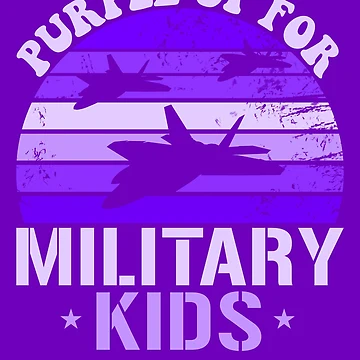 Imagen de la obra Purple Up For Military Kids F-22 Raptor Kids Purple Up Gear de DynamicDesign
