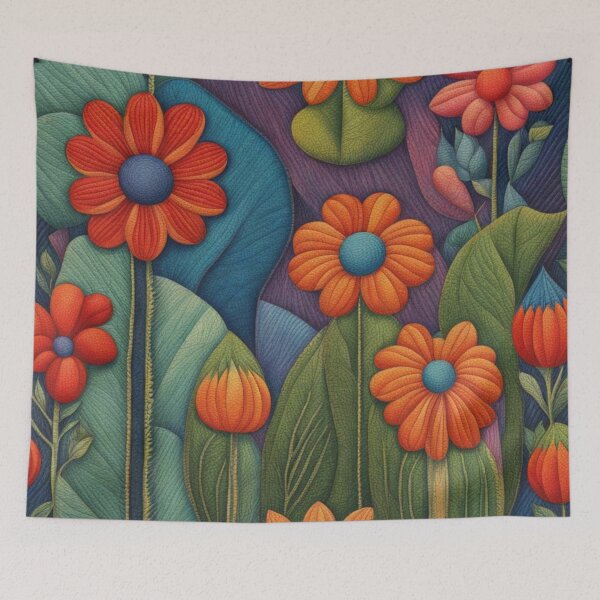 Item preview, Floral Design Orange Delight designed and sold by Owl-o-the-wisp.