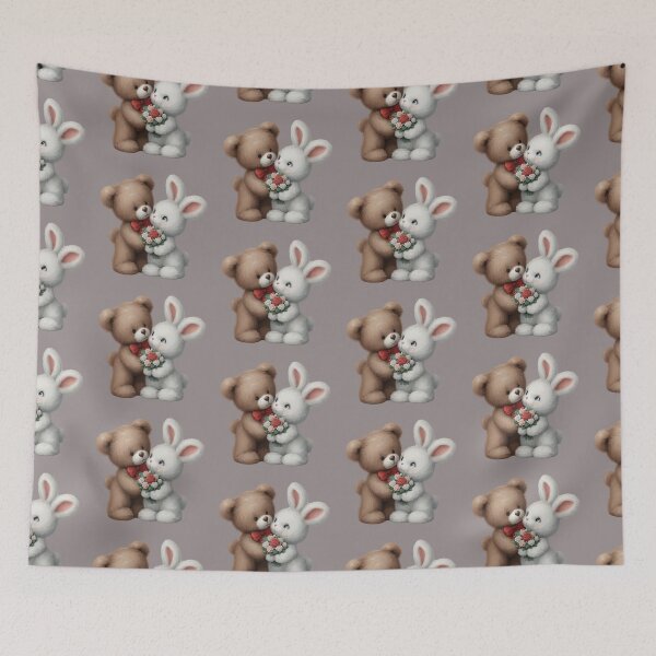 Item preview, Love Bunny and Snuggle Bear designed and sold by Merlyn Morris.