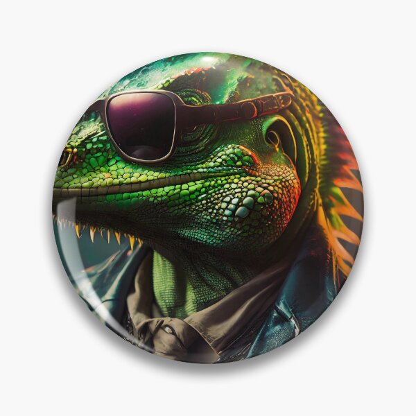 Item preview, iguana fan punk designed and sold by Arthinkink.