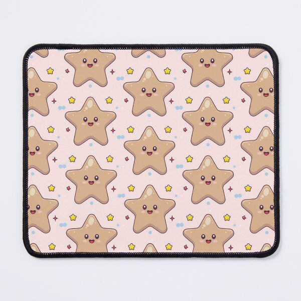 Item preview, Cute Kawaii Smiling Star Pattern designed and sold by PatternInArt.
