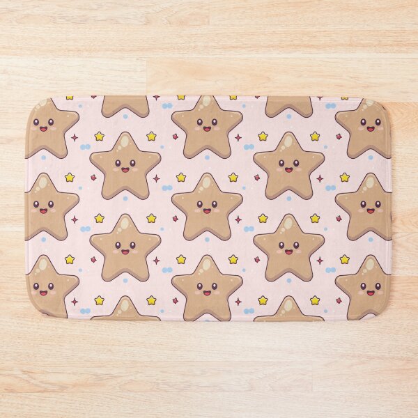 Item preview, Cute Kawaii Smiling Star Pattern designed and sold by PatternInArt.