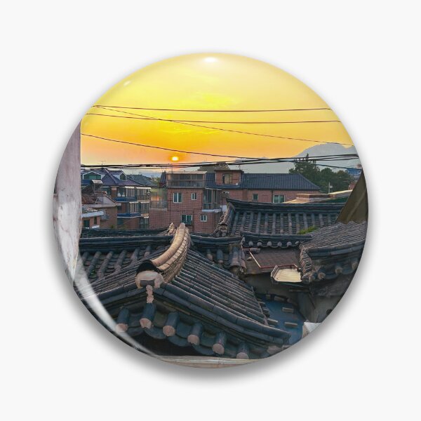 Item preview, Sunset Through an Alley in Bukchon Hanok Village | Seoul Photography designed and sold by YemmyZImages.