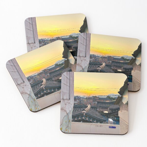 Item preview, Sunset Through an Alley in Bukchon Hanok Village | Seoul Photography designed and sold by YemmyZImages.