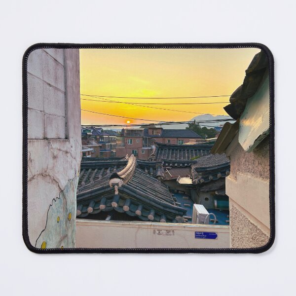 Item preview, Sunset Through an Alley in Bukchon Hanok Village | Seoul Photography designed and sold by YemmyZImages.