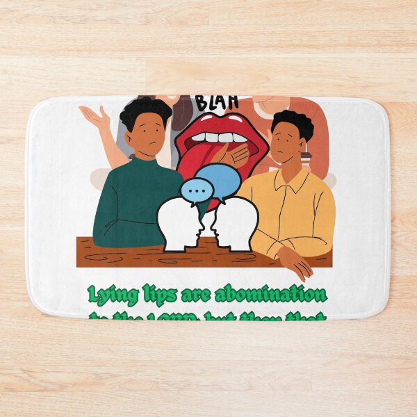 Item preview, Lying lips are abomination to the LORD: but they that deal truly are his delight. designed and sold by Hinny8.