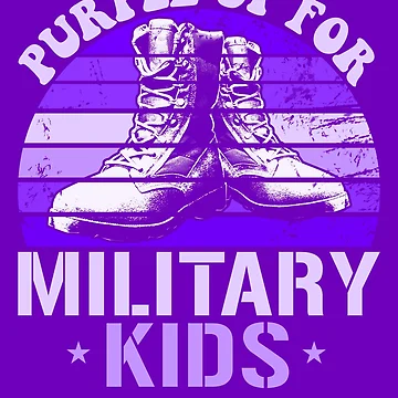 Imagen de la obra Purple Up For Military Kids Military Boots Purple Up Gear de DynamicDesign