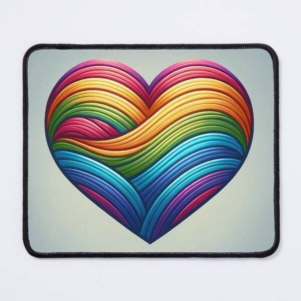 Item preview, LGBTIQ+ affirmation heart designed and sold by PrideDownUnder.