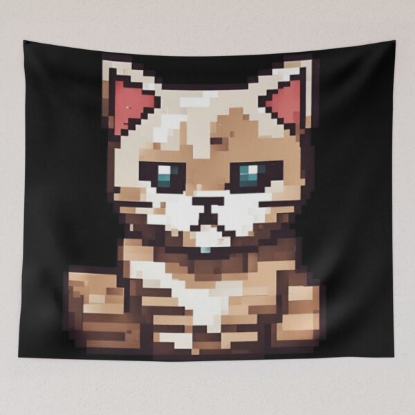 Item preview, Pixel art grumpy cat designed and sold by Shtex.