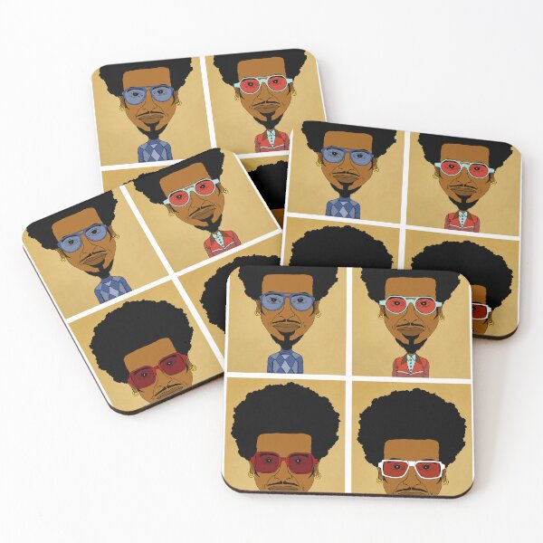 Item preview, 4 drawn portraits of Soul/Funk Singer. designed and sold by Eric Sintès.