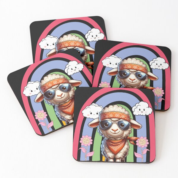 Item preview, Groovy Rainbow Sheep designed and sold by LaldyAnimals.
