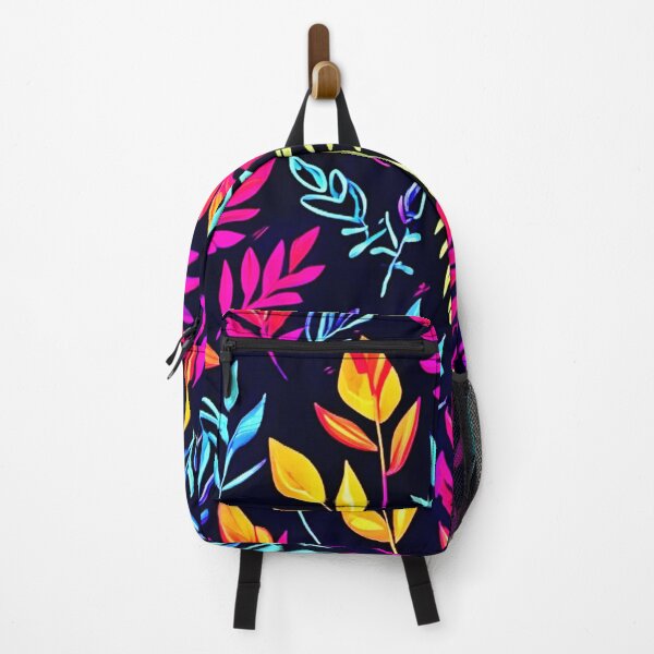 Item preview, Radiant Autumn Glow: Neon-Hued Leaf Pattern designed and sold by Health And Fitness Posts e-Store.