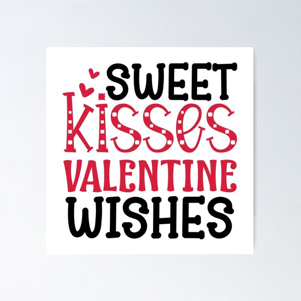 Item preview, Sweet Kisses Valentine Wishes designed and sold by Magico Paco.