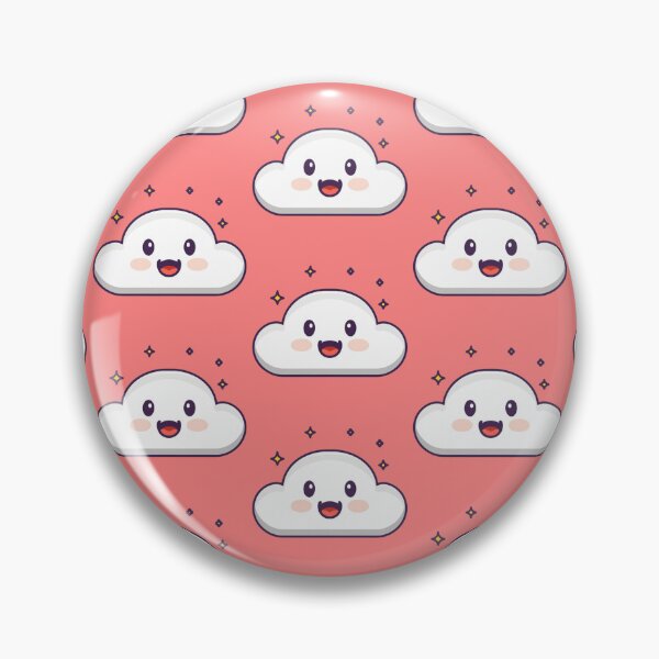 Item preview, Cute Kawaii Cloud Pattern designed and sold by PatternInArt.