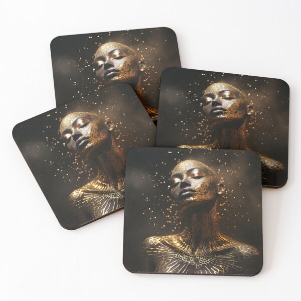 Item preview, Dark skinned Golden Goddess designed and sold by CountinStars.