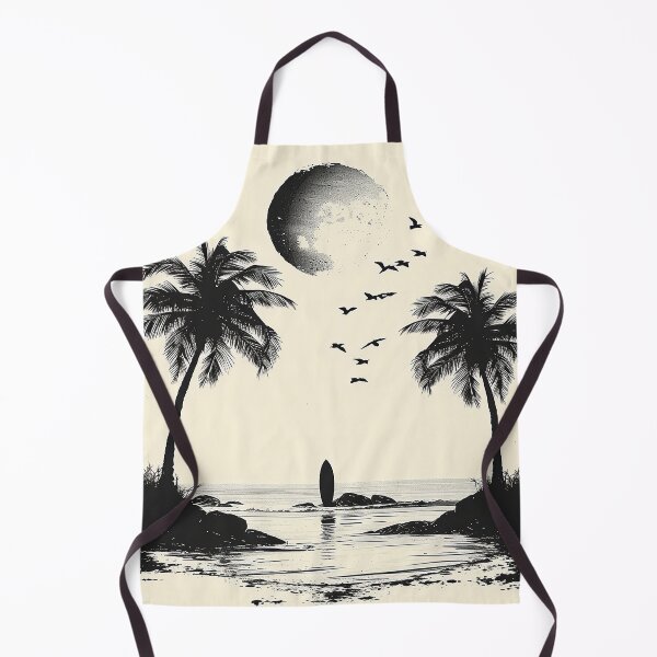 Item preview, "Surf's Serenade: Monochrome Echoes of the Wave Rider's Paradise" designed and sold by Tsurfinculture.