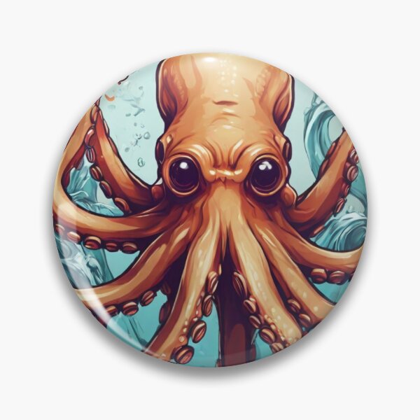 Item preview, Oceanic Octopus: Dive into Playfulness T-Shirt Designs designed and sold by Newsubh.