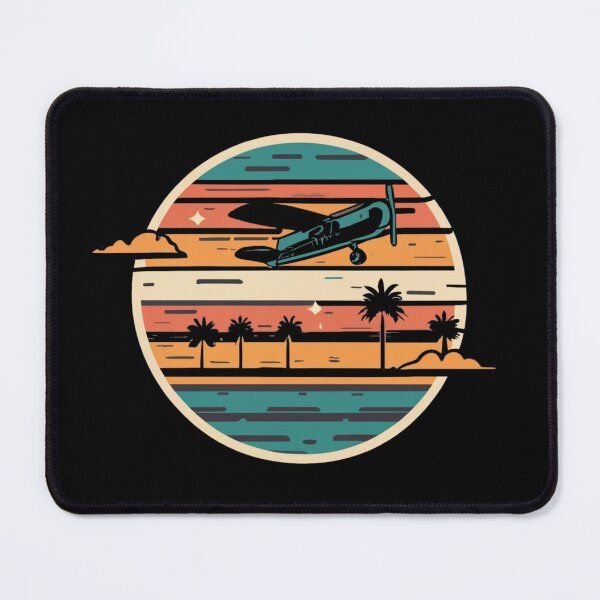 Item preview, Vintage colors sunset and sunset and a flying plane designed and sold by desinganddecor.