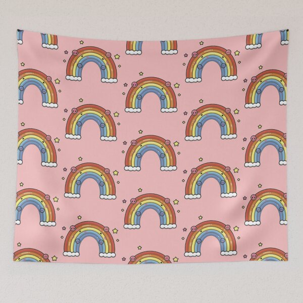 Item preview,  Cute Kawaii Rainbow Pattern designed and sold by PatternInArt.