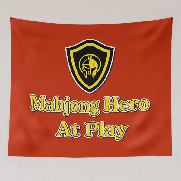 Item preview, Mahjong Hero At Play_mahjong shield  designed and sold by jessie848v.