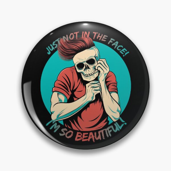 Item preview, Skeleton with a bushy hairstyle shields his face from being hit designed and sold by HarridanCreates.