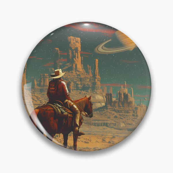 Item preview, Cosmic Cowboy Space Western Landscape designed and sold by MAJORKEYTEES.