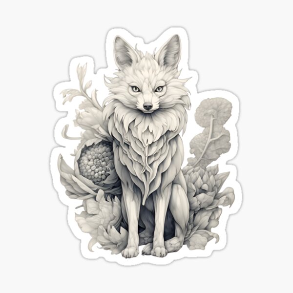 Item preview, White Fox #2 - Vintage Fox Collection designed and sold by RuralChicbyO.