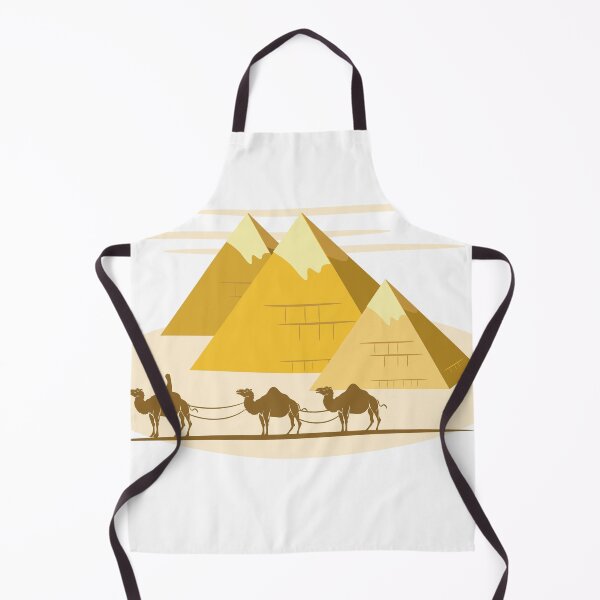 Item preview, three camels pulling a cart with a pyramid in the background designed and sold by Enga6.