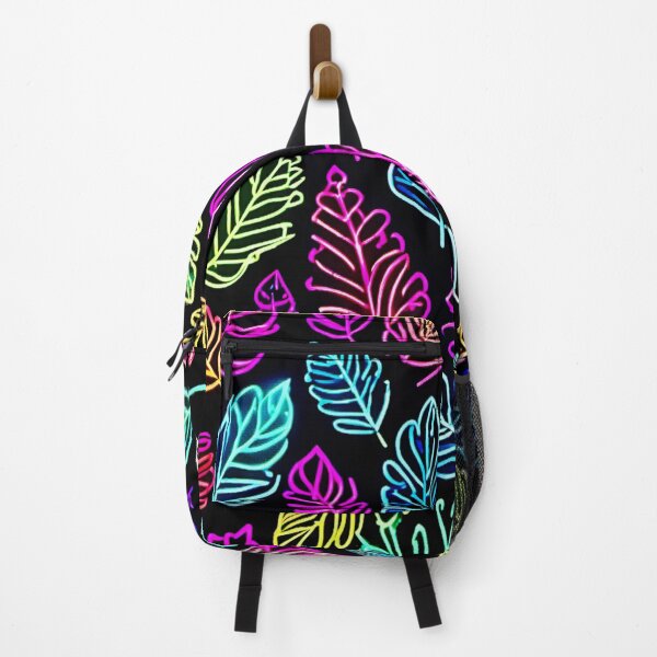 Item preview, Luminous Foliage Tapestry: Neon Leaves Symphony designed and sold by Health And Fitness Posts e-Store.