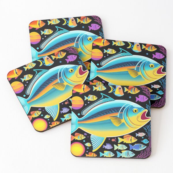 Item preview, Fish stickers designed and sold by Flowerslaps.