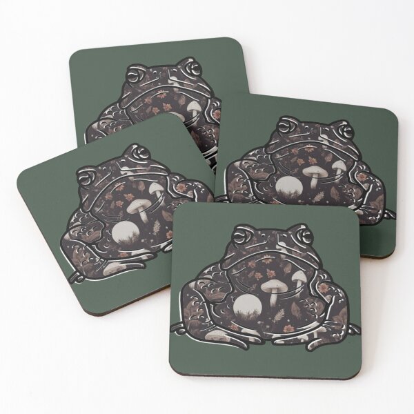 Item preview, Dark Cottagecore Toad Witchy Forest Wallpaper designed and sold by CaptainNemo21.
