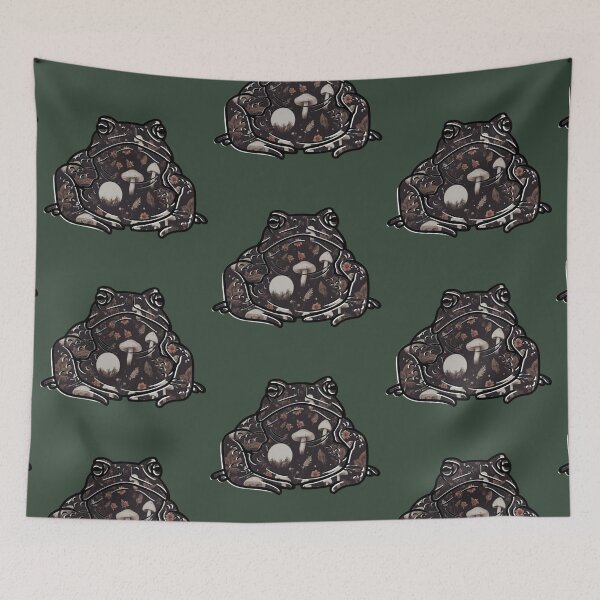 Item preview, Dark Cottagecore Toad Witchy Forest Wallpaper designed and sold by CaptainNemo21.