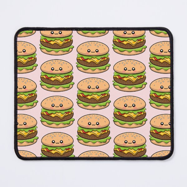 Item preview, Cute Kawaii Burger Pattern designed and sold by PatternInArt.