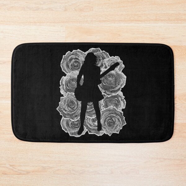 Item preview, Girl Plays The Guitar Roses Background designed and sold by Paula-Ziolek.