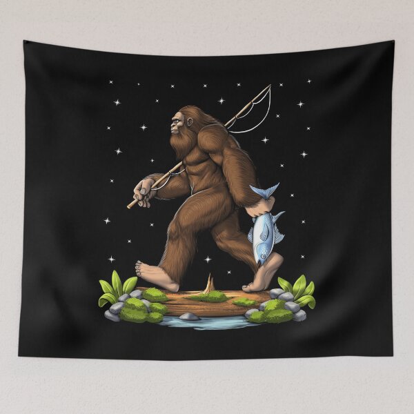 Item preview, Bigfoot Fisherman designed and sold by underheaven.