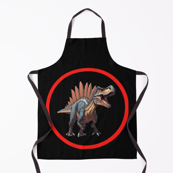 Item preview, Spinosaurus in Black Circle with Red Border designed and sold by FlutterByH.