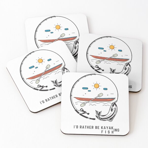 Item preview, kayak fishing - I'd rather be kayaking - fishing designed and sold by MarElfArtelier.