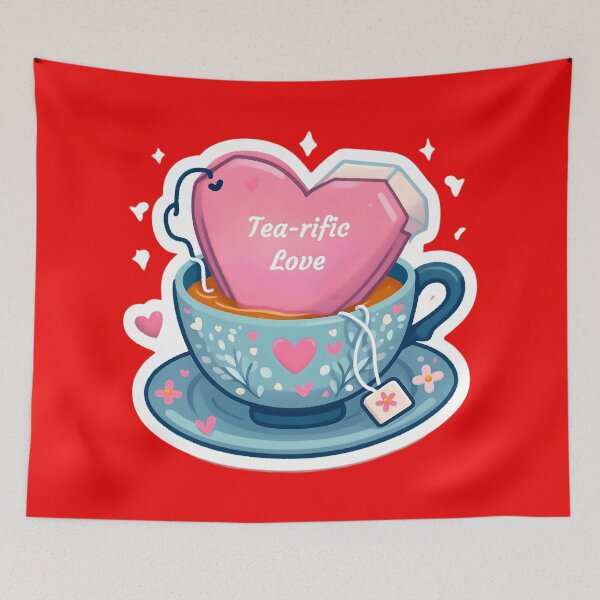 Item preview, Sipping Love's Embrace designed and sold by AI-Only Creations.