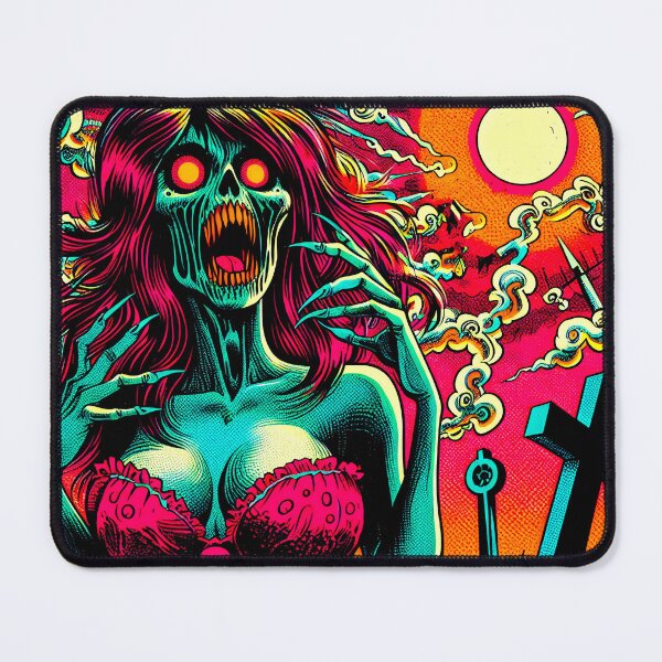 Item preview, Trippy Psychedelic Monstrous Zombie Babe designed and sold by AIPixelMaster.