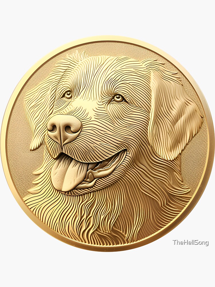 Thumbnail 3 von 3, Sticker, Das Leben mit einem Retriever ist golden designt und verkauft von TheHellSong.