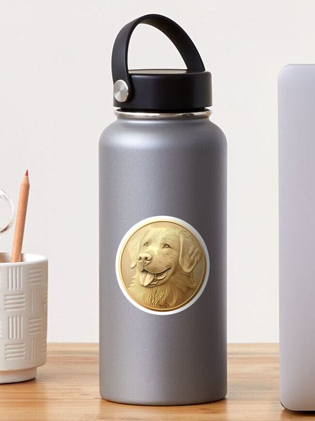 Thumbnail 1 von 3, Sticker, Das Leben mit einem Retriever ist golden designt und verkauft von TheHellSong.