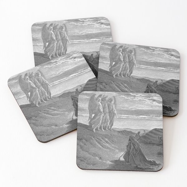 Item preview, Abraham y los tres ángeles - Gustave Doré - Grabado bíblico designed and sold by Geekcore666.